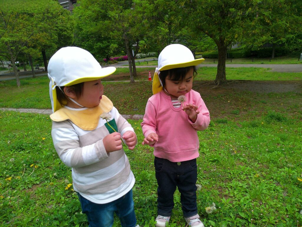 公園で春を見つけました画像