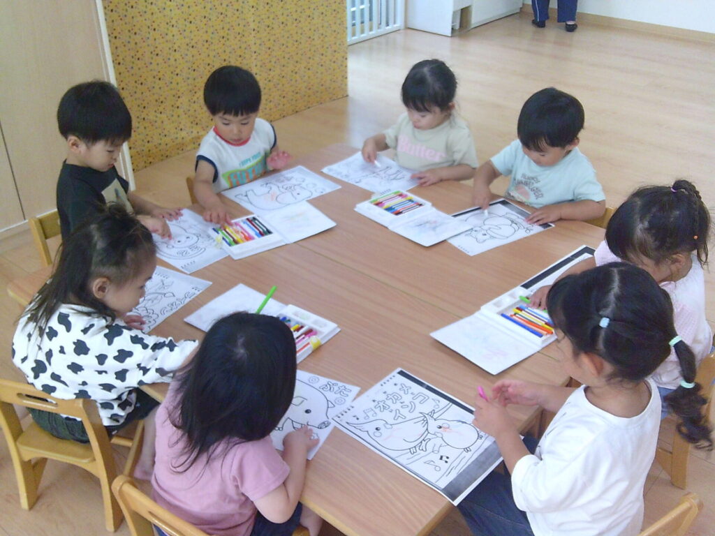 ぬりえをしたよ！画像