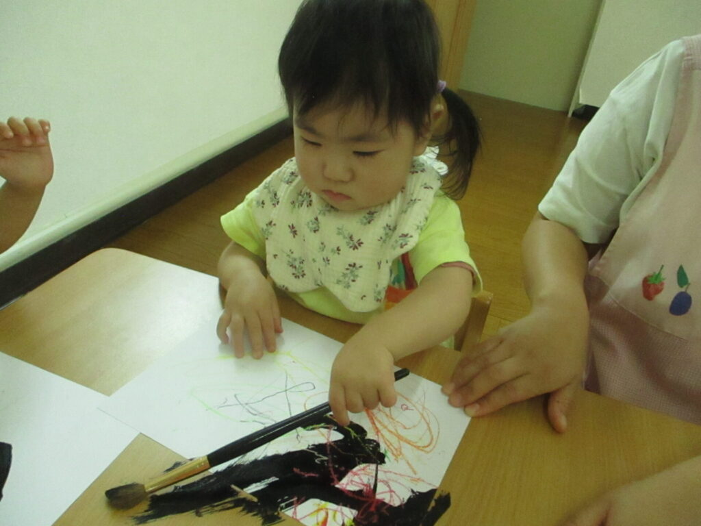 はじき絵をしたよ☆画像