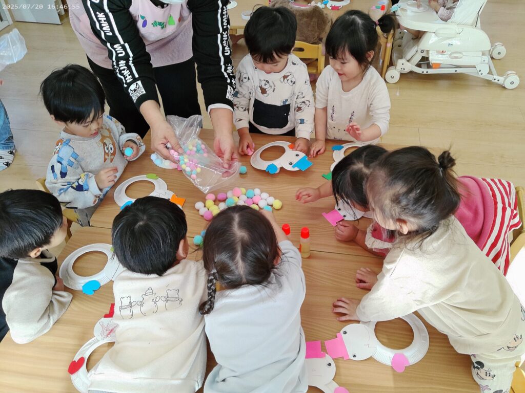 ゆきだるまを作ったよ！画像