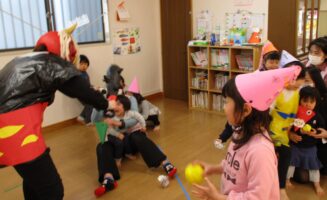2月2日大和田園に鬼がきました！！画像