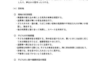 保育所等における園外活動時の安全管理に関する留意事項⑤画像