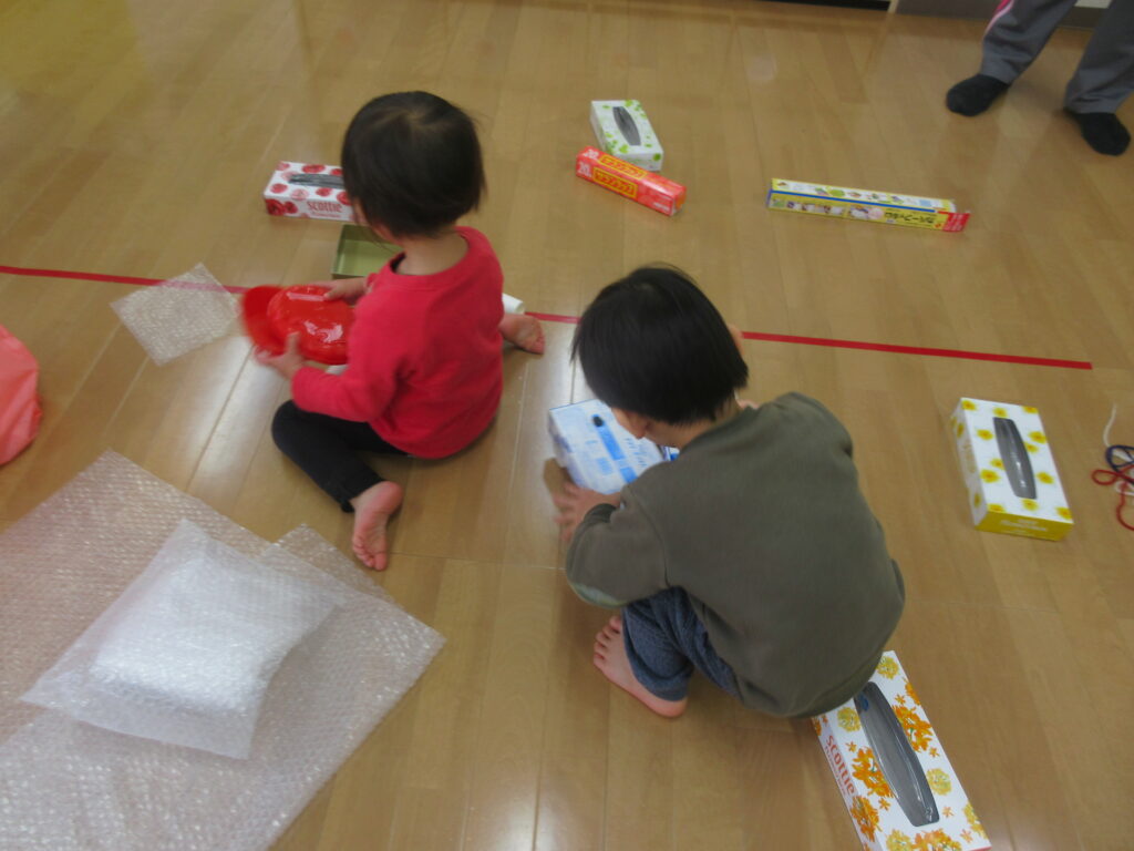 廃材遊び画像